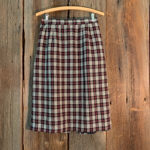 Twin peaks vintage plaid skirt